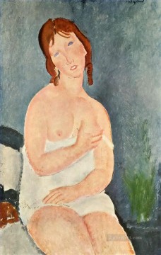  Milk Painting - young woman in a shirt the little milkmaid Amedeo Modigliani